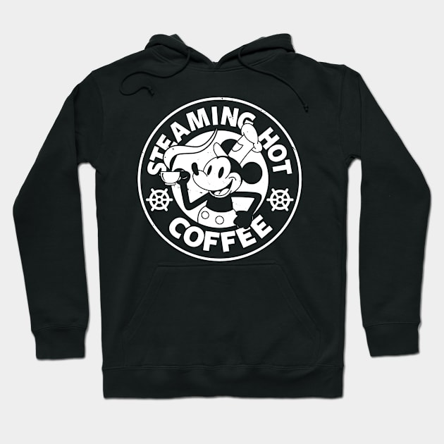 Steaming Hot Coffee Steamboat Willie Coffee Hoodie by BoggsNicolas